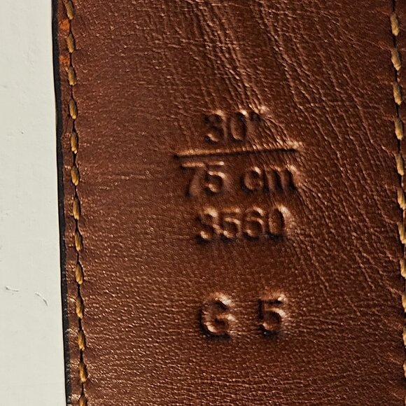 Coach Leather Belt Brown with Silver Buckle - Size 30 - Classic Office or Casual - Picture 5 of 6